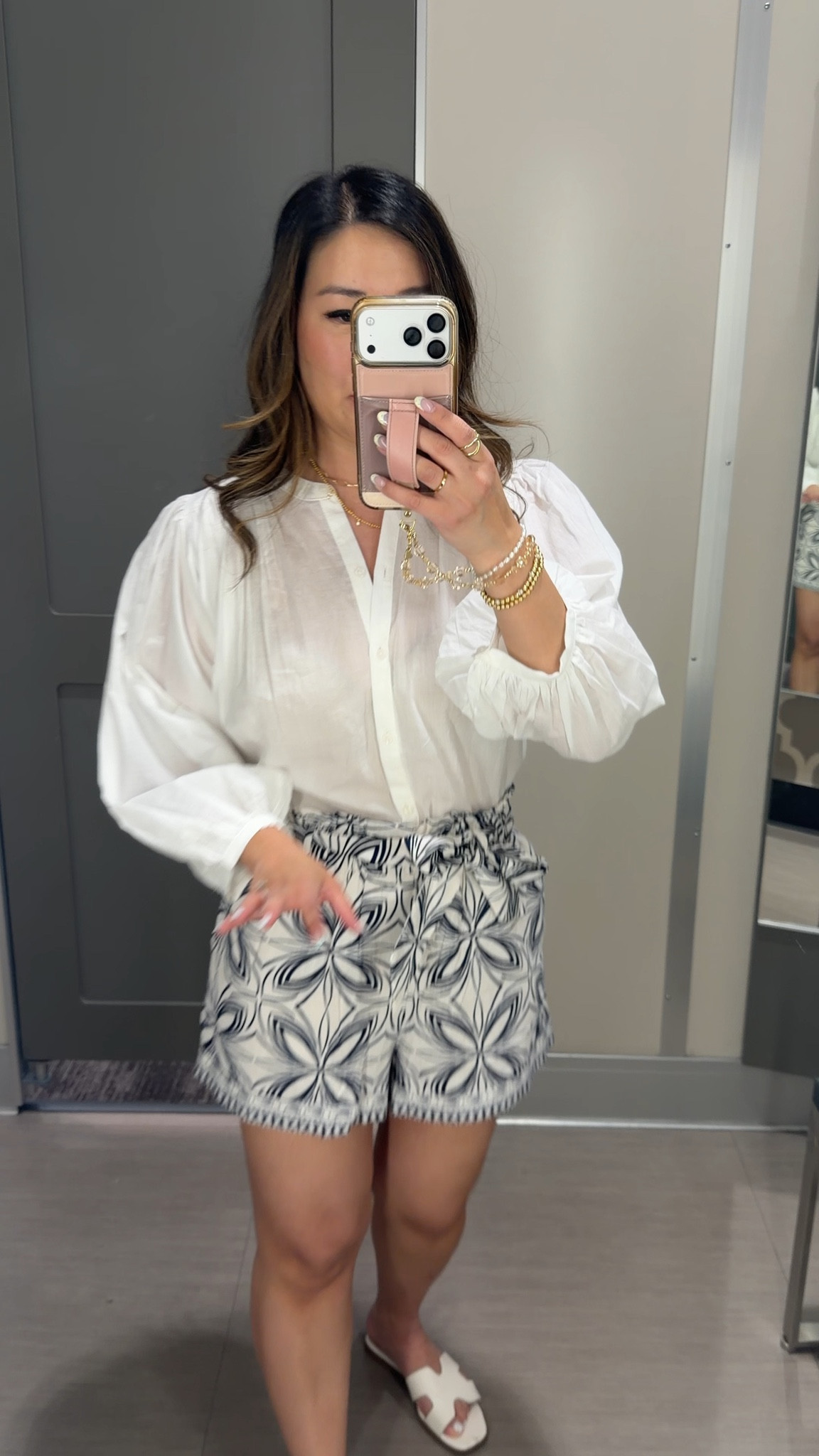 Target outfit 
Blouse: Small
Shorts: Medium 