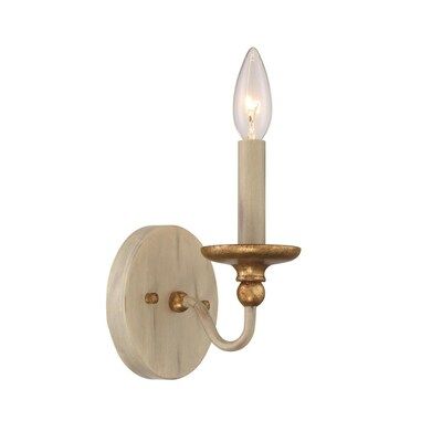 Minka Lavery Westchester County 5-in W 1-Light Sand Coal with Skyline Gold Wall Sconce Lowes.com | Lowe's