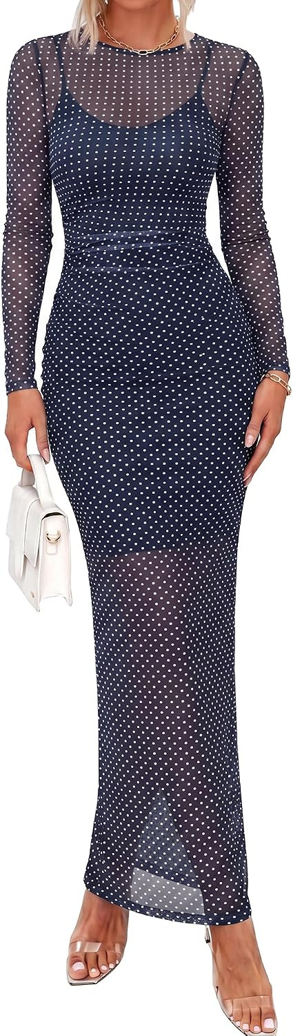 BTFBM 2 Piece Sets Fall Maxi Dresses for Women | Amazon (US)