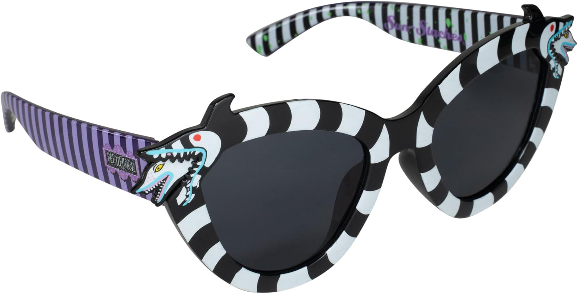 Sun-Staches Beetlejuice Official Sandworm Sunglasses | Beetlejuice Movie Shades | UV 400 | One Si... | Amazon (US)