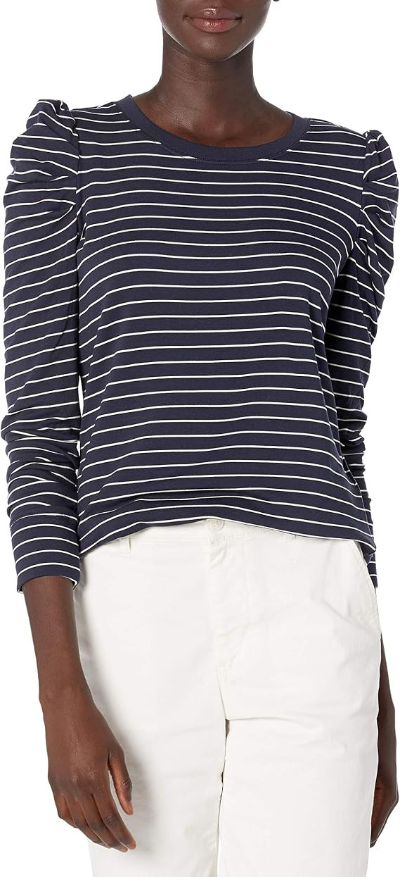 Daily Ritual Women's Supersoft Terry Pleated-Sleeve Sweatshirt | Amazon (US)