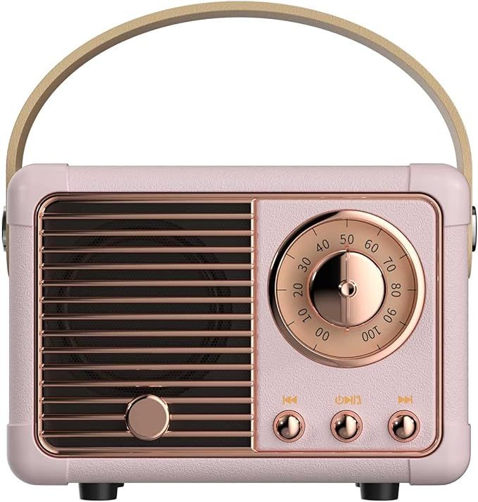Dosmix Retro Bluetooth Speaker, Vintage Decor, Small Wireless Bluetooth Speaker, Cute Old Fashion... | Amazon (US)