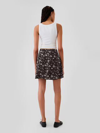 Crepe Floral Mini Skirt | Gap (US)