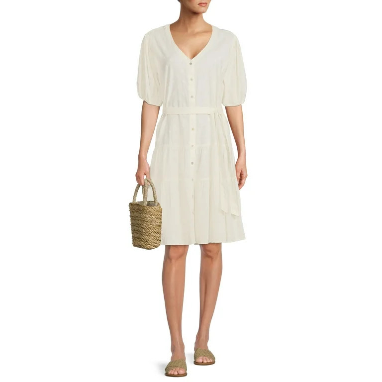 Time And Tru Women's Tiered Dress | Walmart (US)