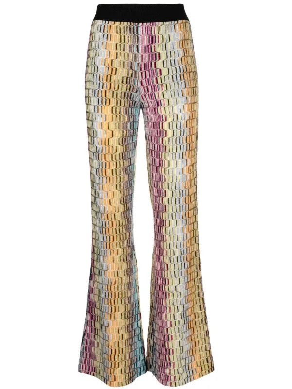 patterned knit trousers | Farfetch Global