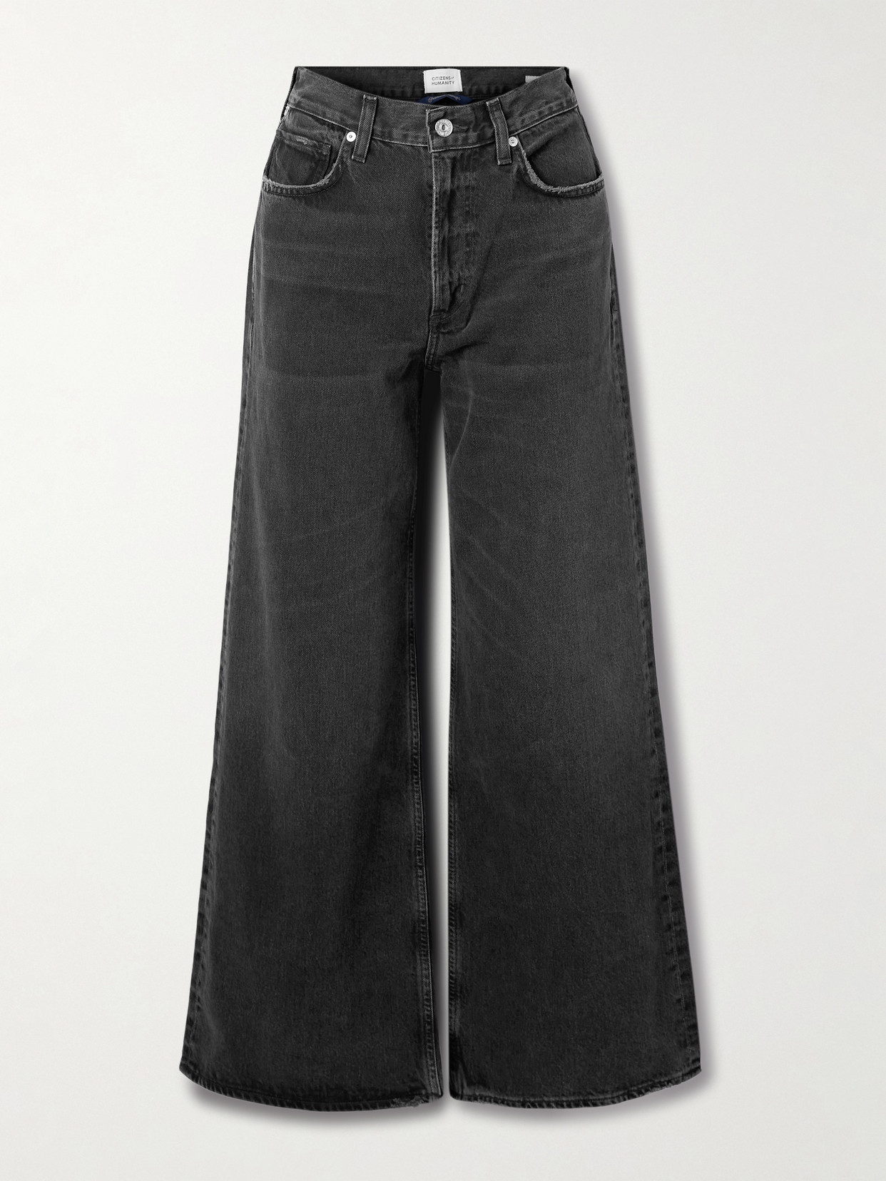 Citizens of Humanity - Paloma Mid-rise Wide-leg Jeans - Black | NET-A-PORTER (US)