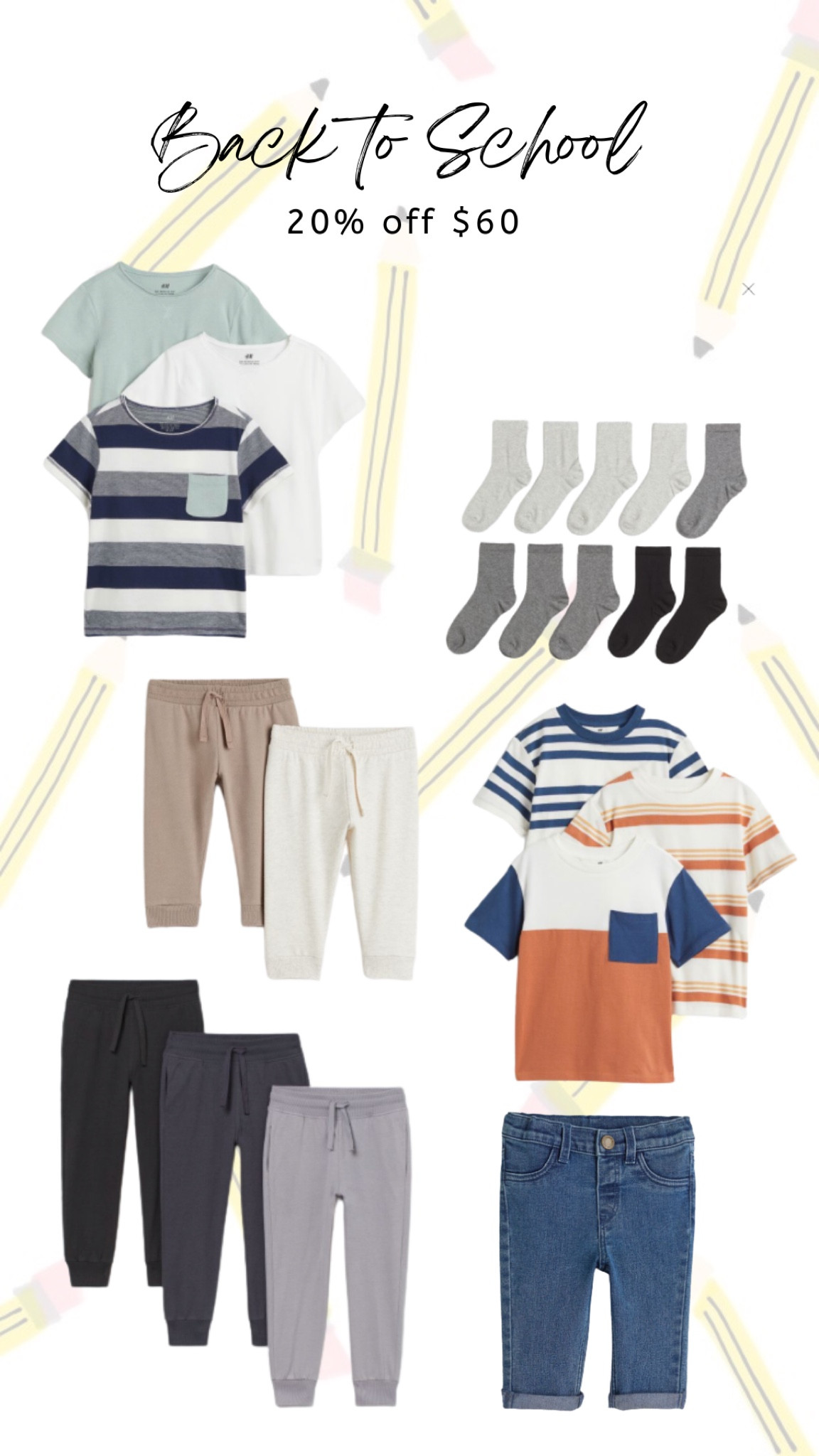 H&M is my favorite for basics! They are having a 20% off sale right! (They have sales pretty often, please never pay full price here😂) #backtoschool #toddler 

#LTKkids #LTKbaby #LTKsalealert