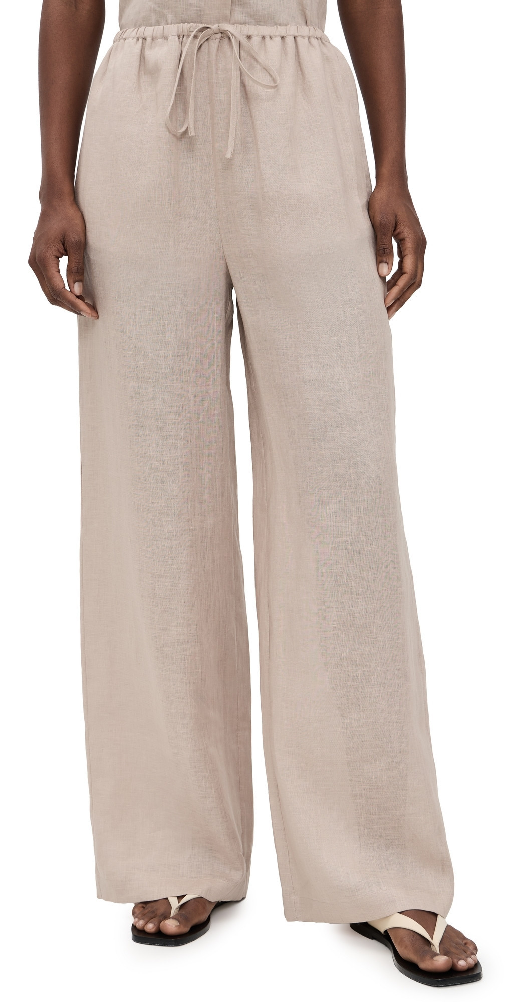 FRAME The Linen Lounge Pants Flax XL | Shopbop