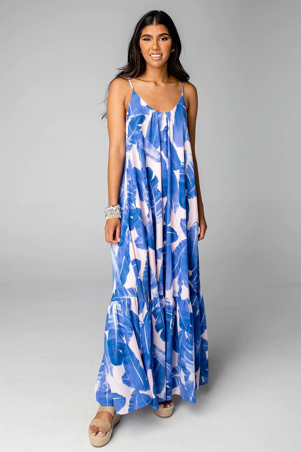 Katey Scooped Neck Maxi Dress - Havana | BuddyLove