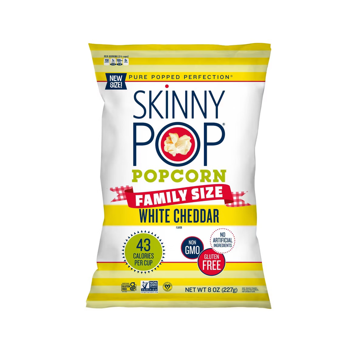 SkinnyPop White Cheddar Popcorn Family Size - 8oz | Target