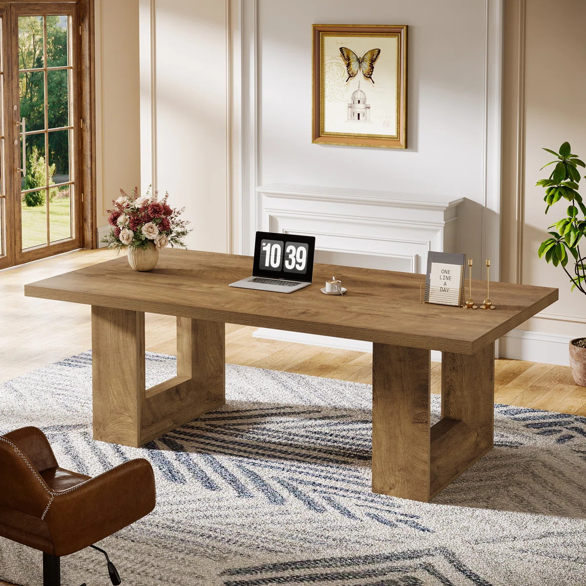 63" Home Office Desk, Large Computer Executive Desk For Office, Conference Room, Study Room | Wayfair North America