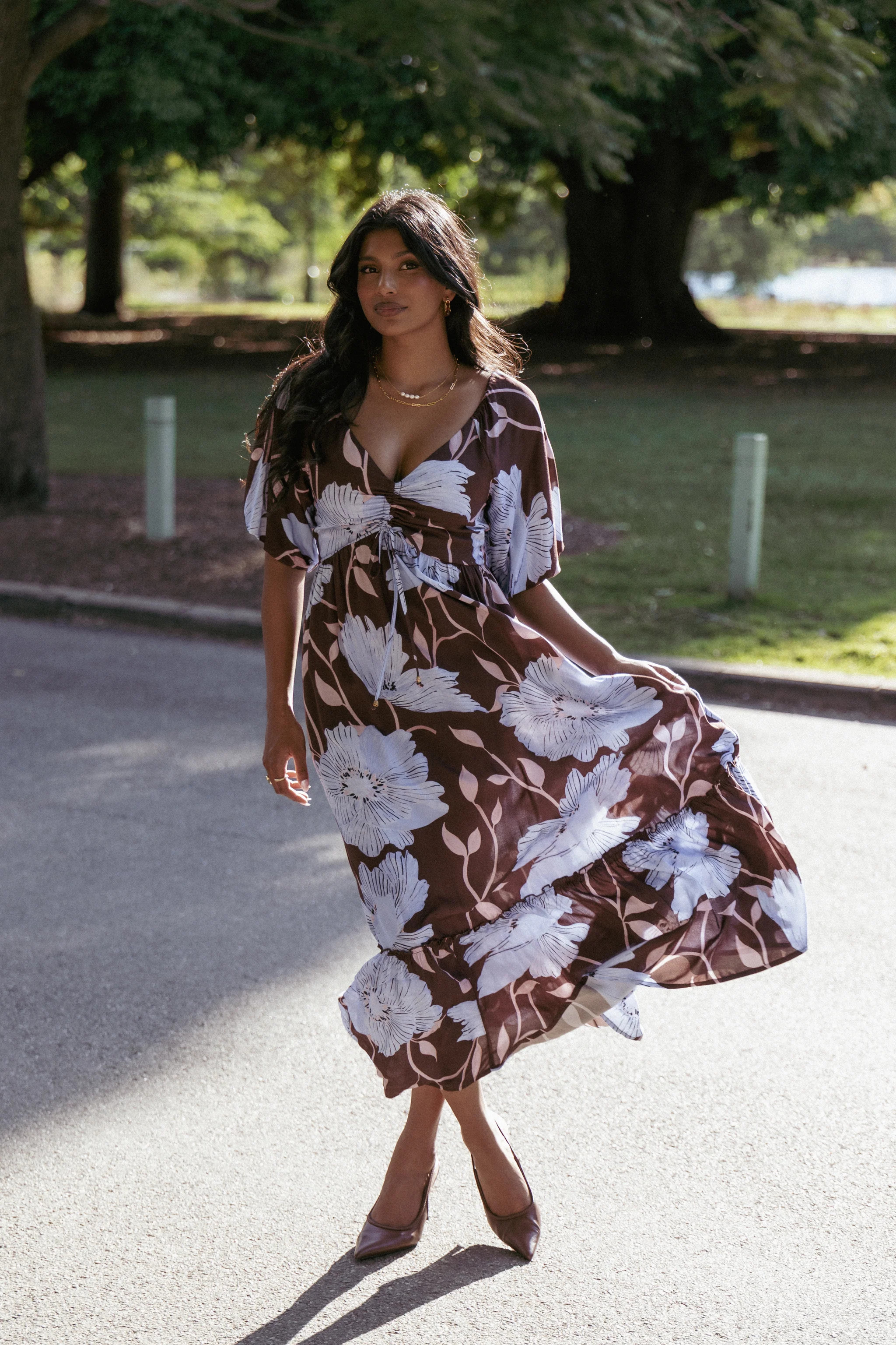 Annabella Maxi Dress - Blue Poppies | Petal & Pup (US)