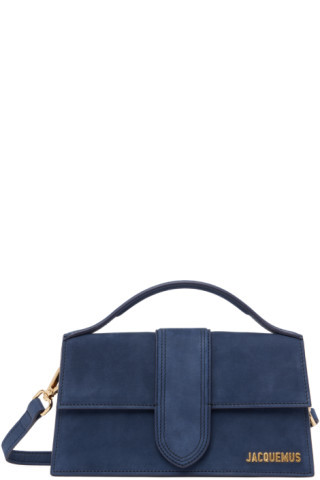 Jacquemus - Navy Le Raphia 'Le Grand Bambino' Bag | SSENSE