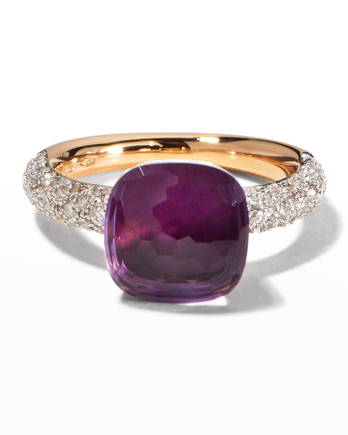 Nudo Classic Ring in Amethyst and Diamonds, Size 55 | Neiman Marcus