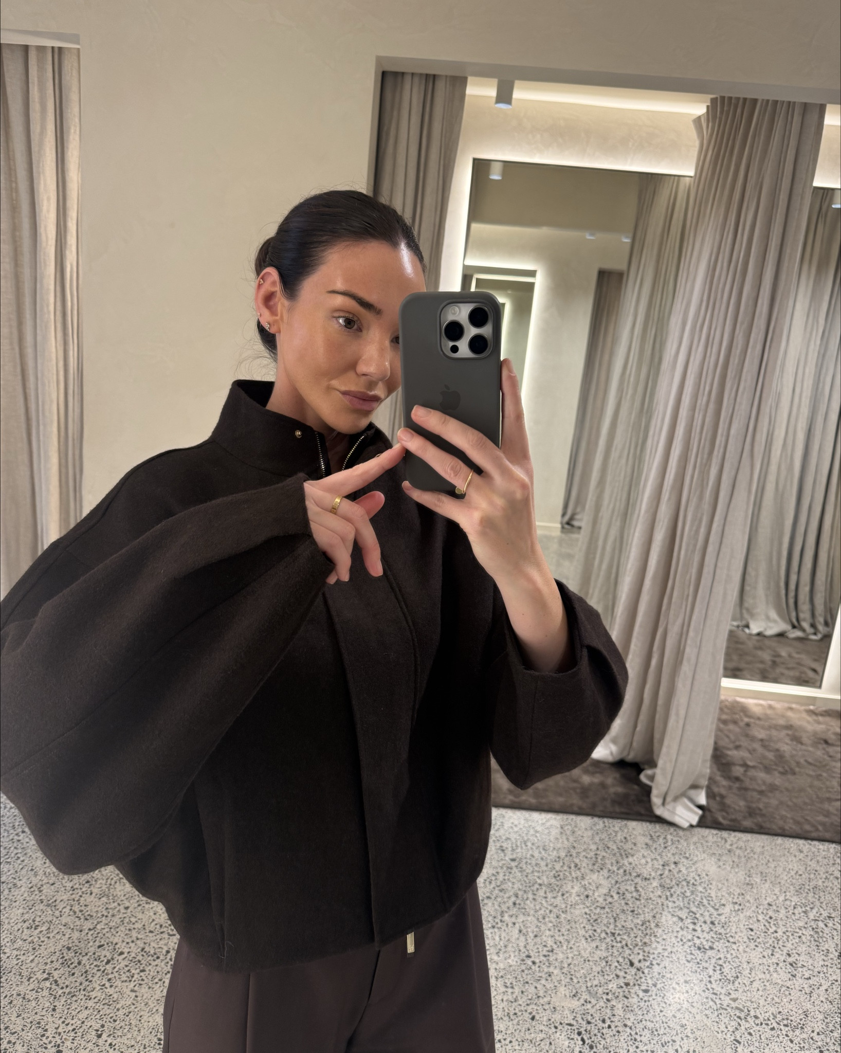 Colour of the season, espresso 🤎 

Chocolate wool bomber jacket, which I like to style folded up at the bottom, paired with chocolate trousers by Viktoria and woods. 

#LTKautumn #LTKaustralia #LTKstyletip