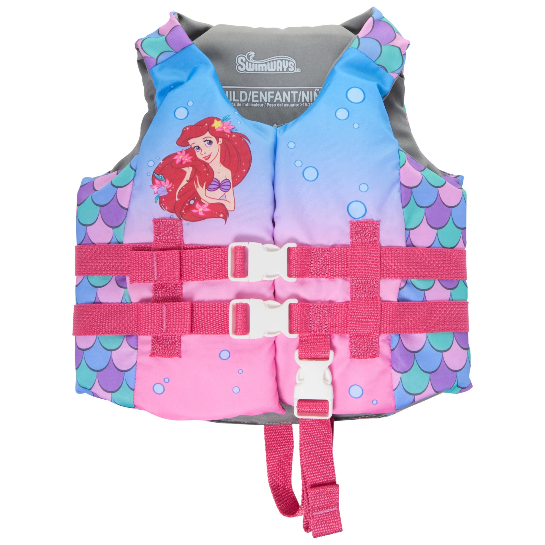 SwimWays Disney Princess Ariel Life Jacket (Unisex), for Kids 33-55lbs | Walmart (US)