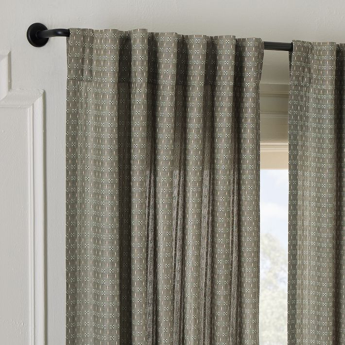 Micro Pattern Curtain | West Elm (US)