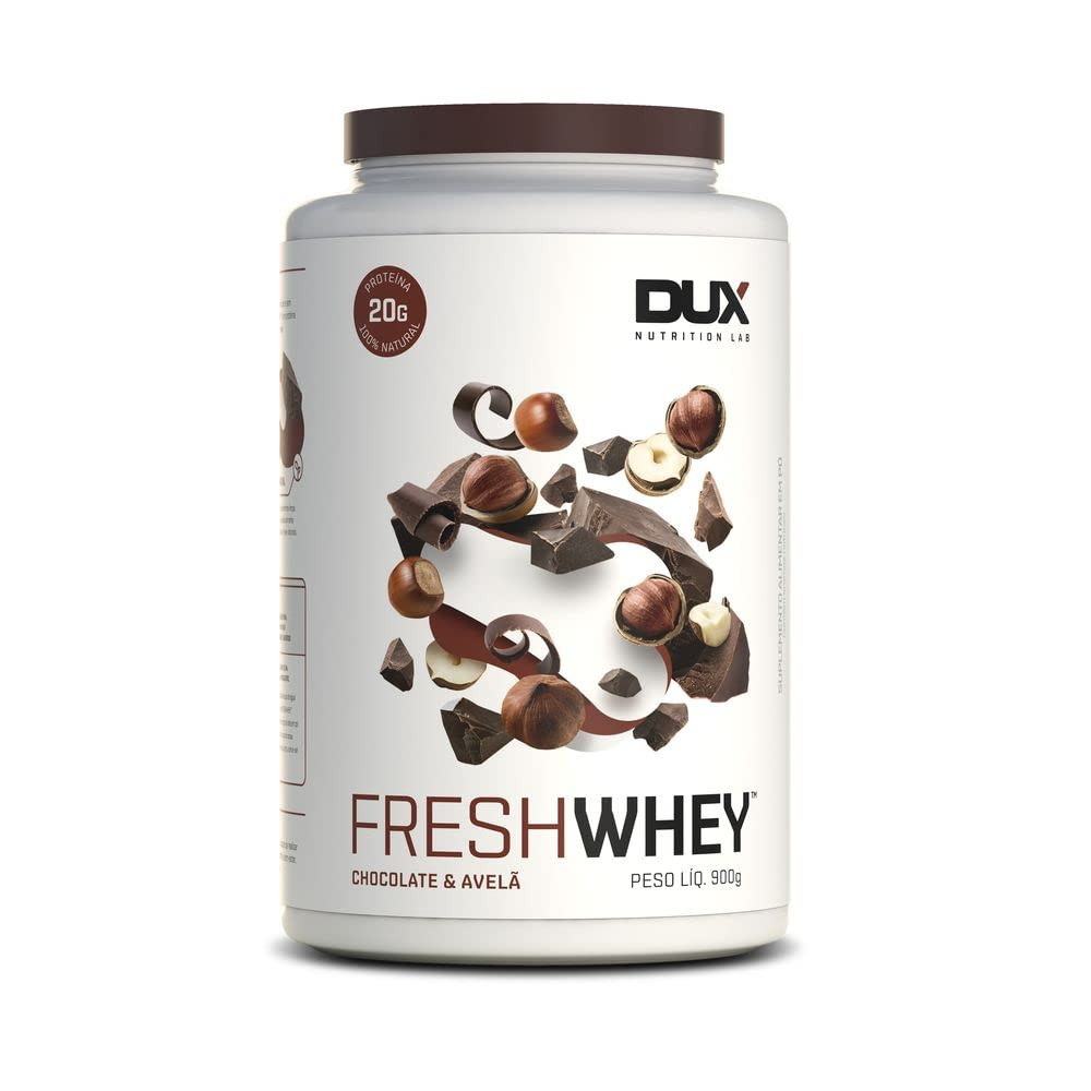 Dux Nutrition Fresh Whey Chocolate Belga E Avelã - Pote 900 G | Amazon (BR)