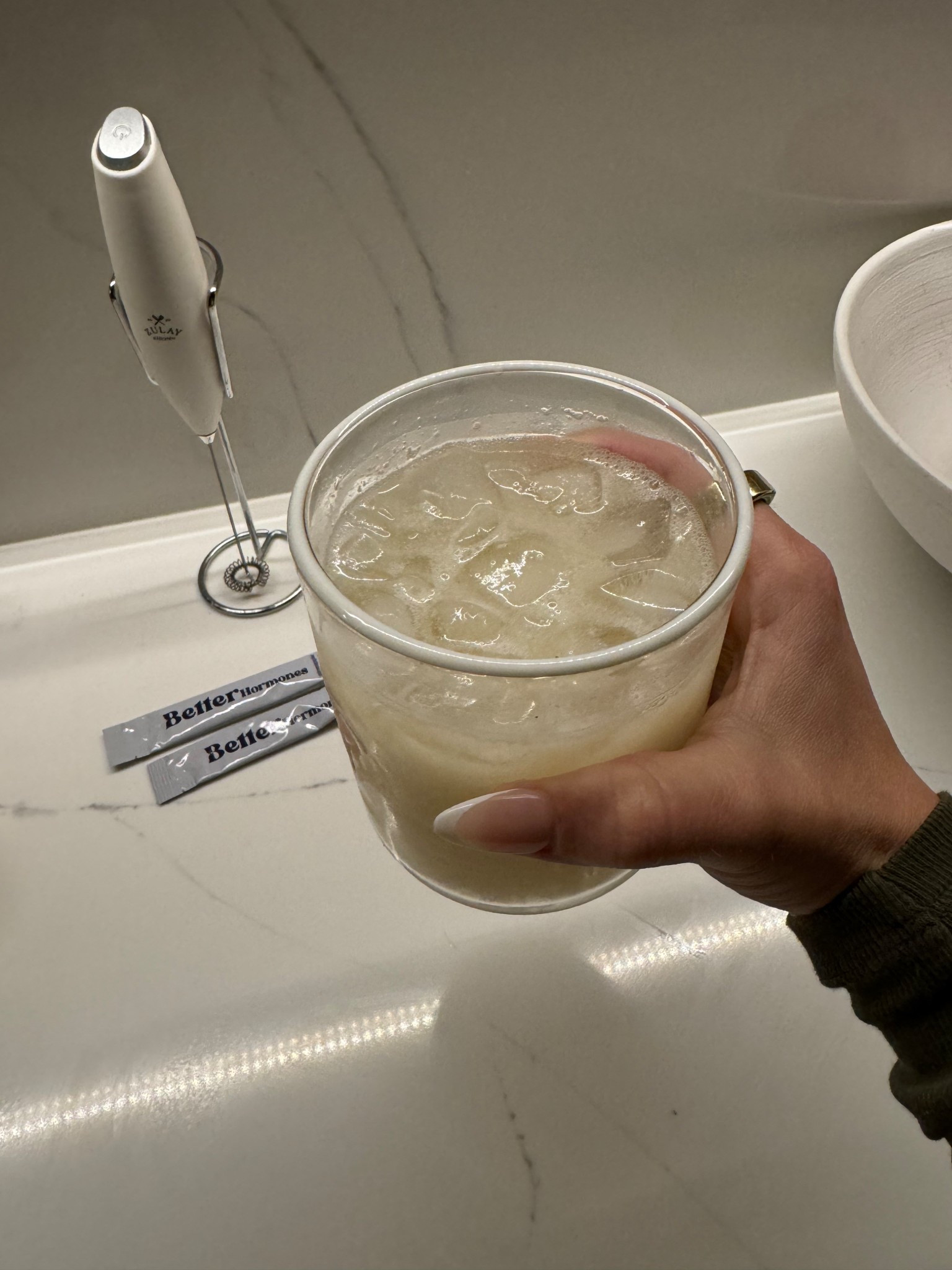 cutie glass and electric frother, mixer 

#LTKHome #LTKParties #LTKFindsUnder50