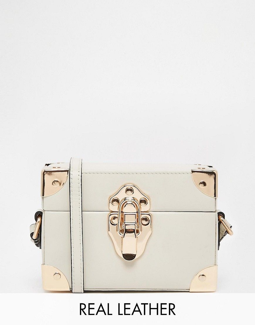 Reiss Box Bag with Luggage Style Hard Wear Detail | ASOS UK