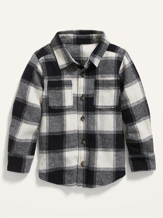 Plaid Flannel Double-Pocket Shirt for Toddler Boys | Old Navy (US)