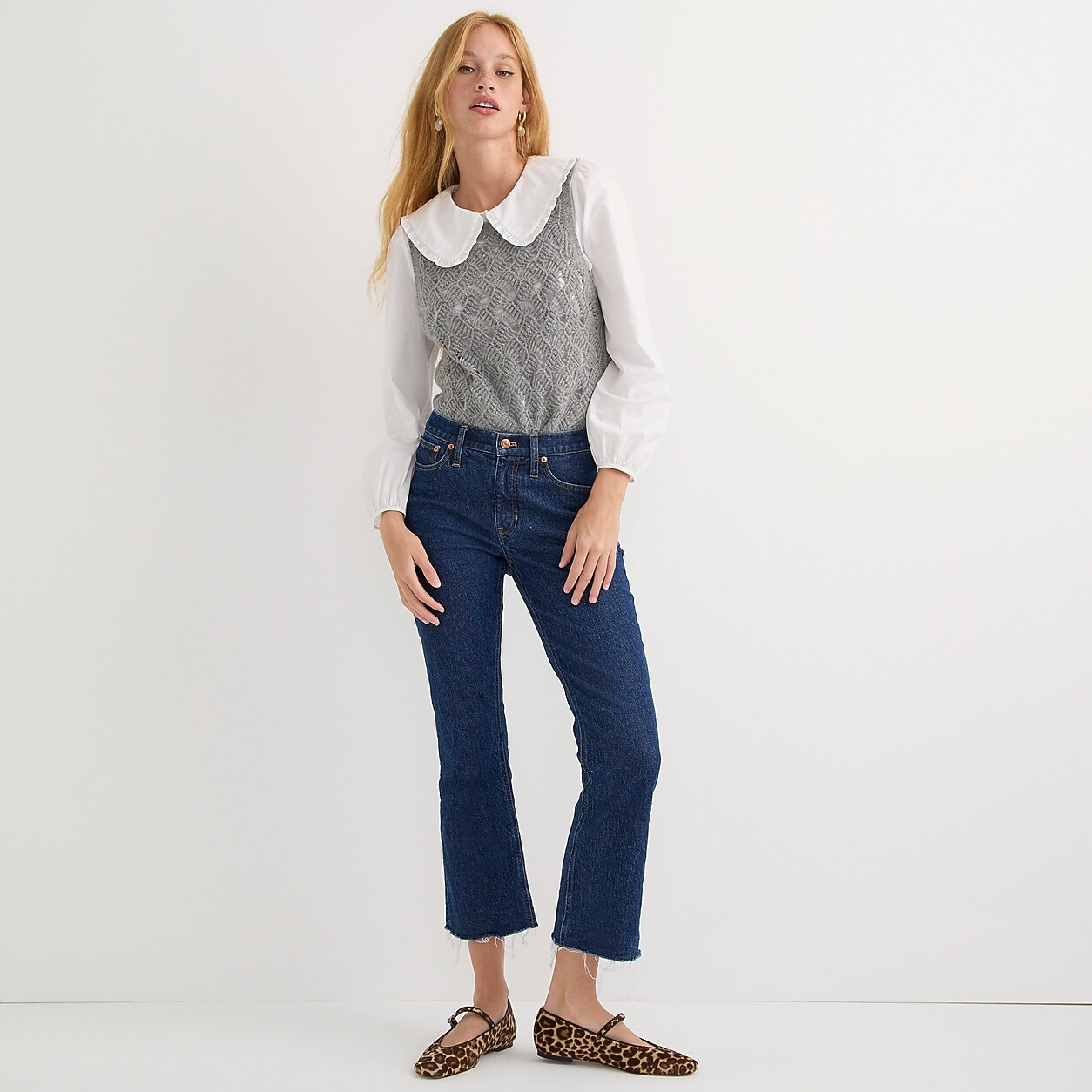 9" demi-boot crop jean in Greenbriar wash | J. Crew US