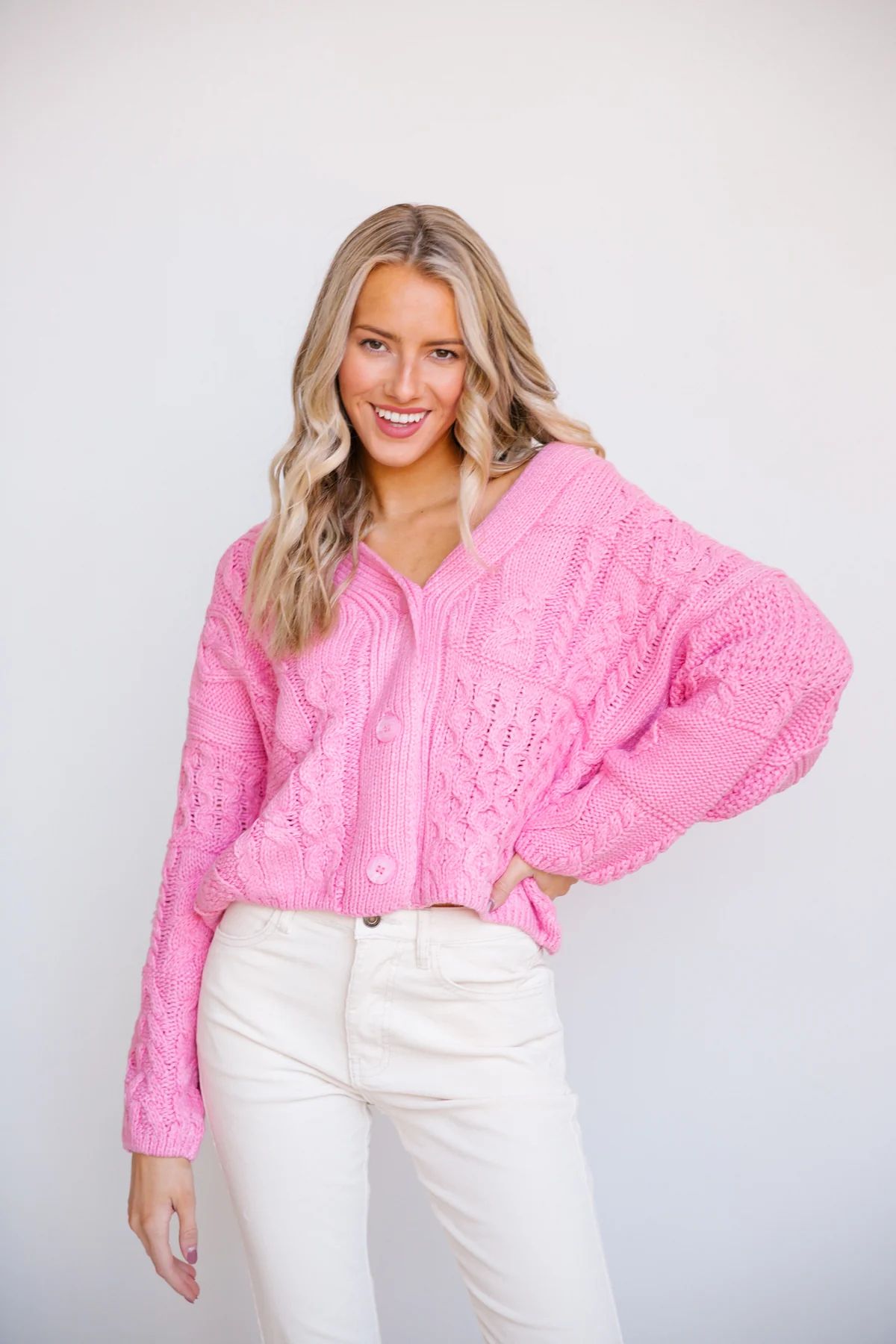 PRETTY IN PINK SWEATER | Judith March