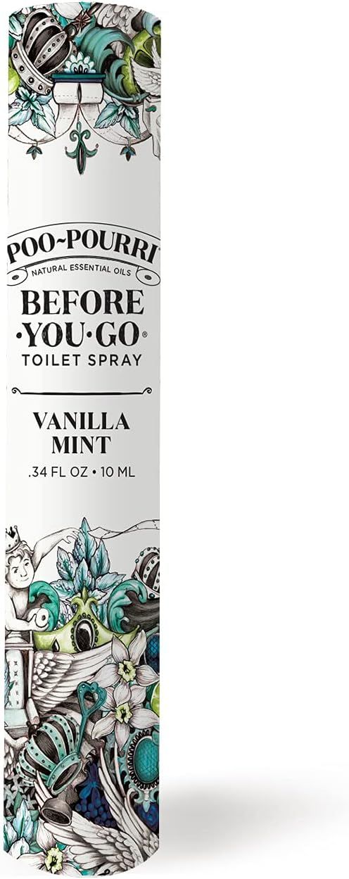 Poo-Pourri Before-You-Go Toilet Spray, Vanilla Mint, Travel Size 10 mL - Vanilla, Mint and Citrus | Amazon (US)