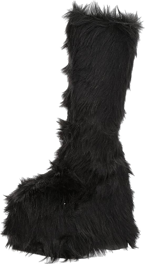 Amazon.com | Ellie Shoes Women's 500-Fuzz Boot, Black, 6 US/6 M US | Knee-High | Amazon (US)