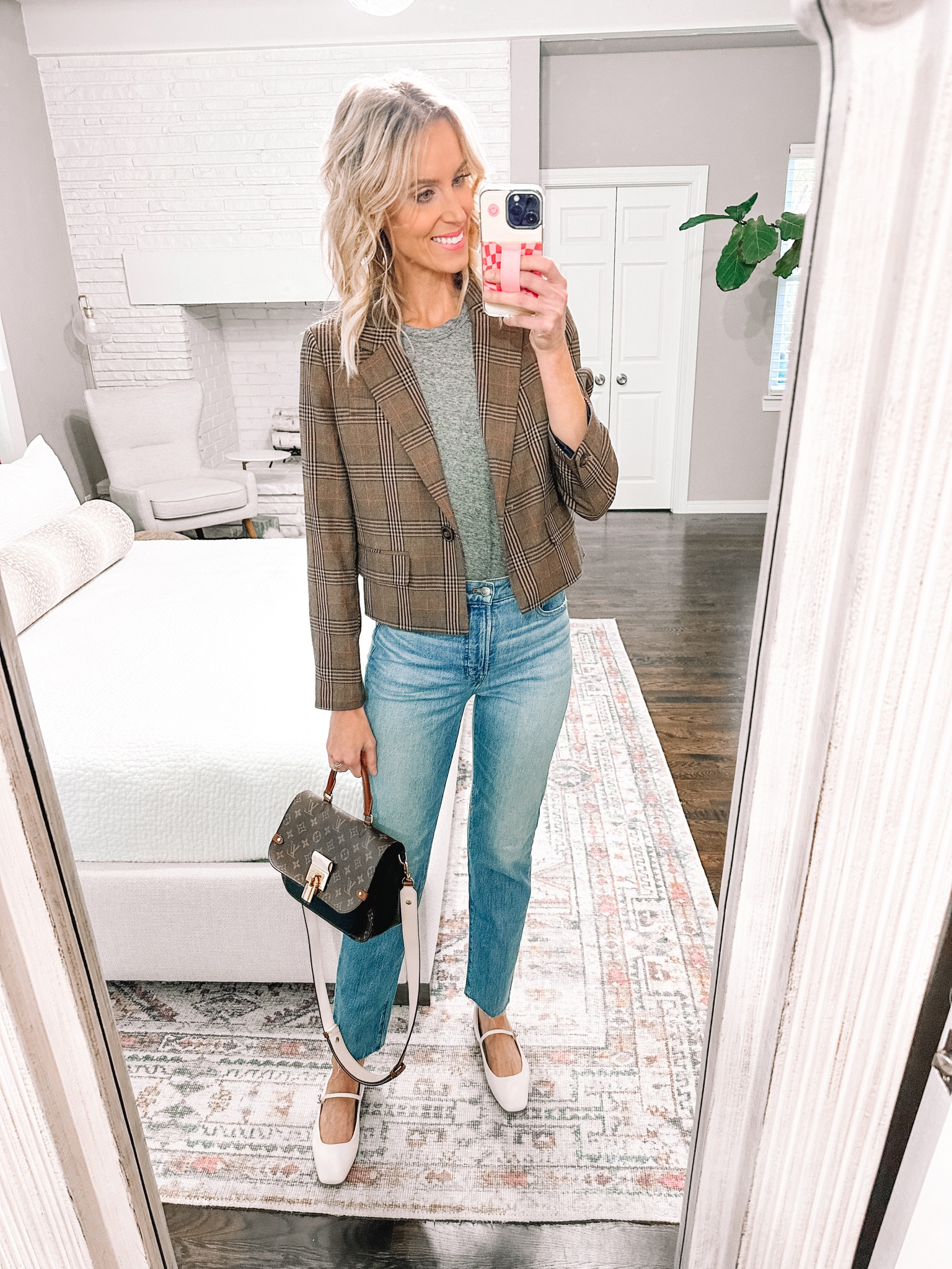 Madewell outfit / Madewell cropped blazer / Madewell jeans / fall outfit / ballet flats / casual style / denim jeans / madewell new arrivals 

#LTKSeasonal #LTKstyletip #LTKfindsunder100
