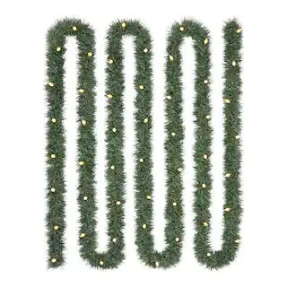 Home Accents Holiday 25 ft Prelit Garland 22GU25002 - The Home Depot | The Home Depot