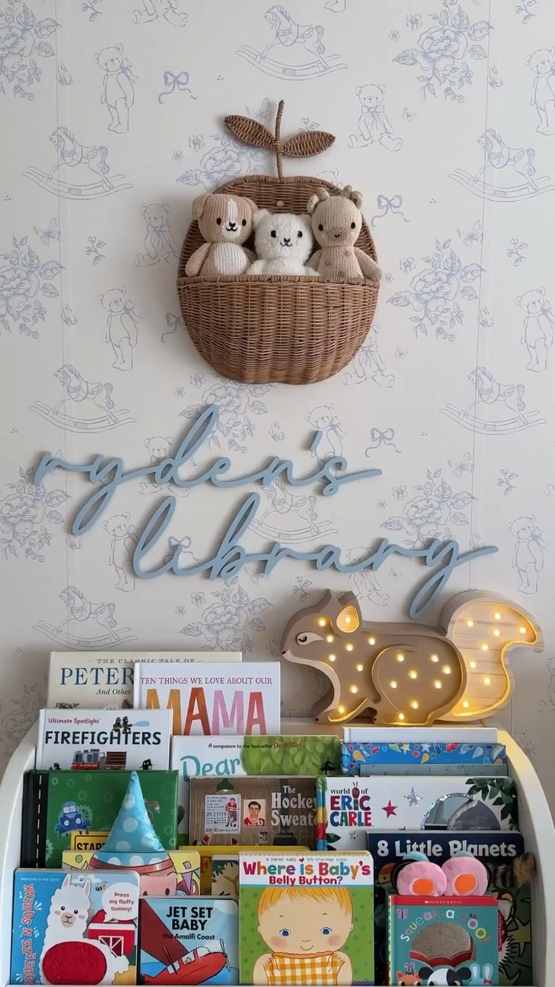 Personalized library sign for nursery room 

#LTKKids #LTKBaby