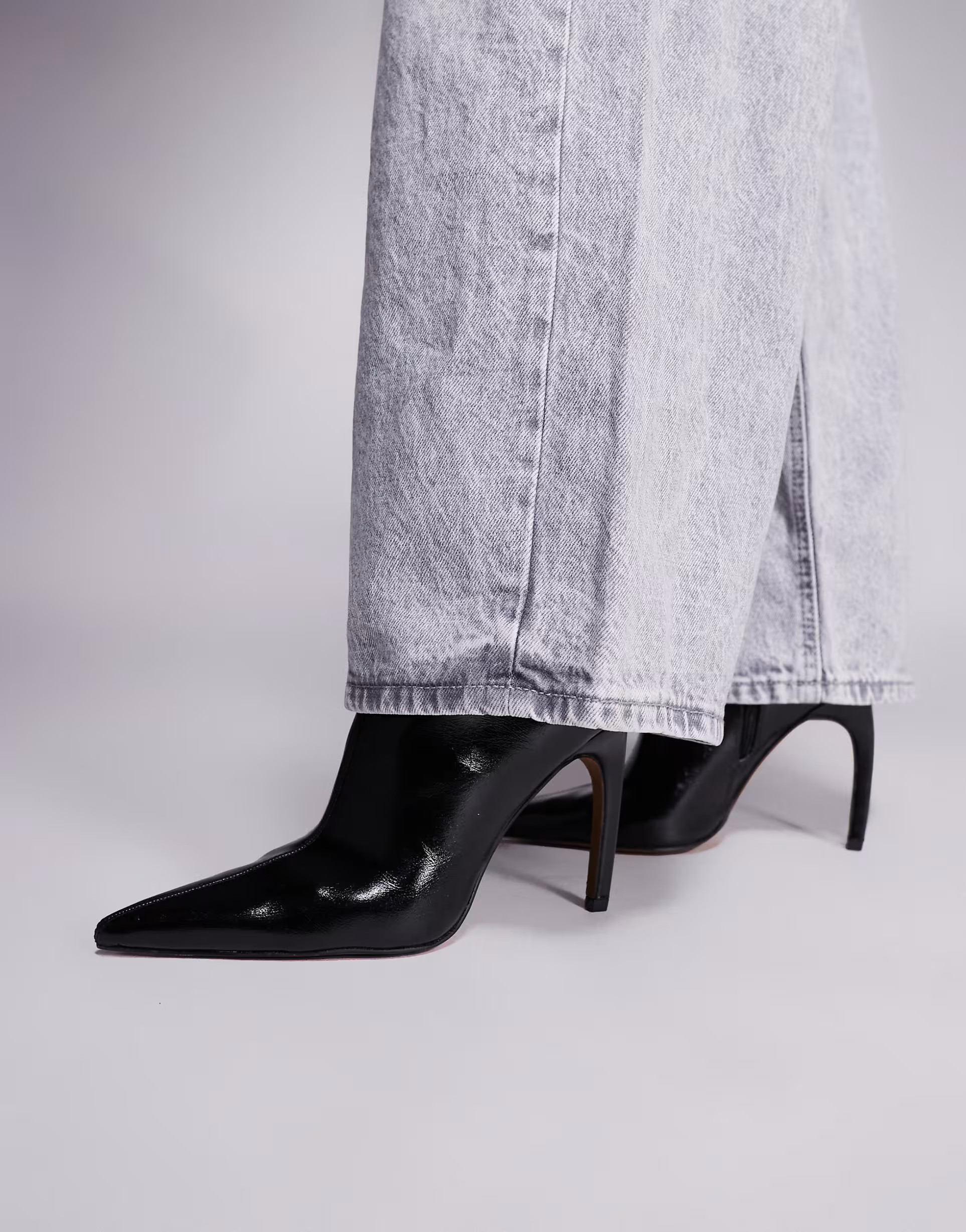 ASOS DESIGN Ebony extreme point high heeled ankle boots in black | ASOS | ASOS (Global)