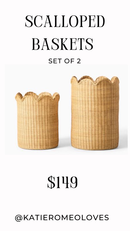 Loving this set of scalloped baskets at a great price point!

#LTKhome
