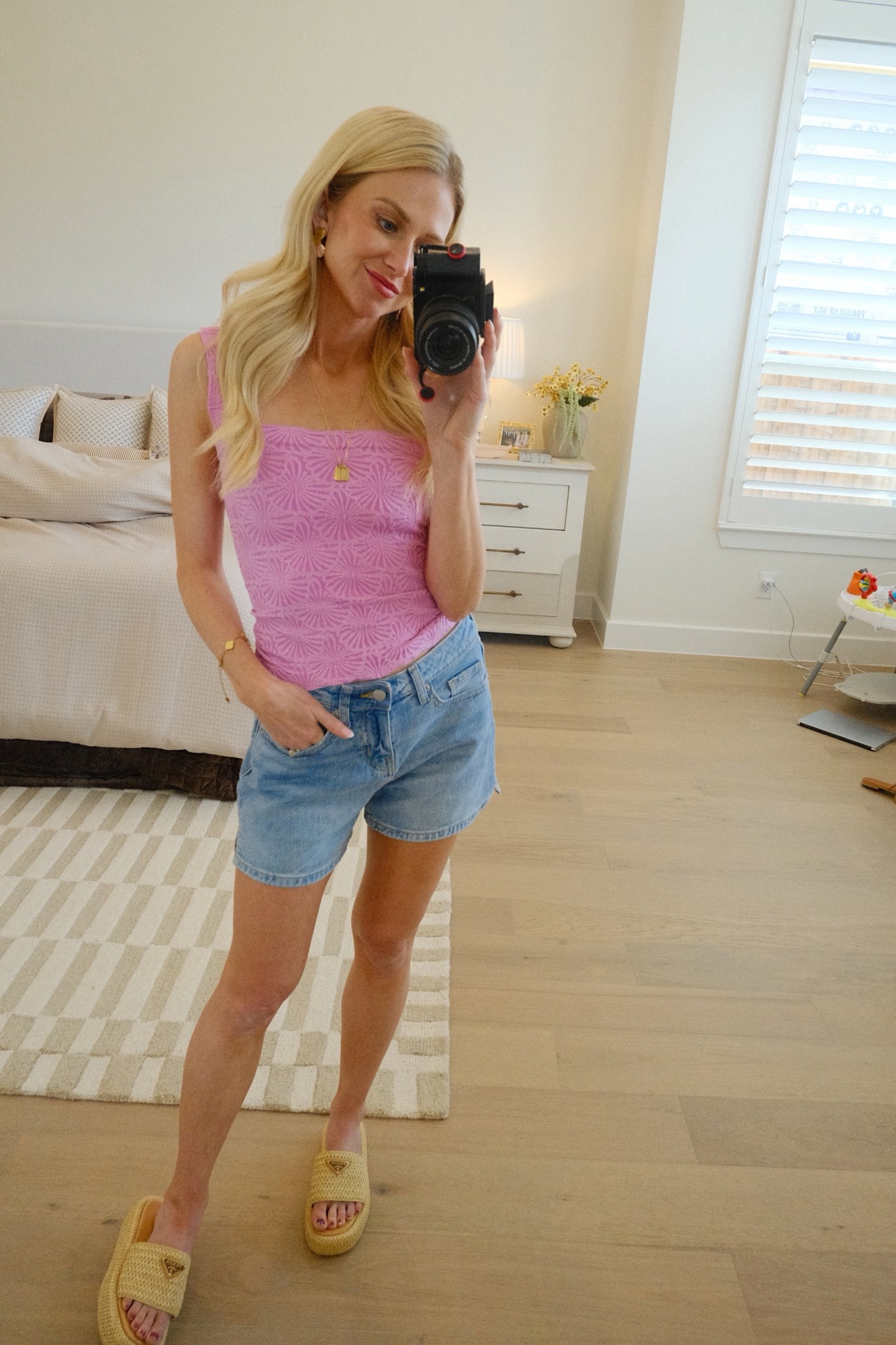 These denim shorts are the perfect in between of comfy yet still fitted … and only $20! Wearing size 0 

#LTKootd #LTKmomlife #LTKPetite