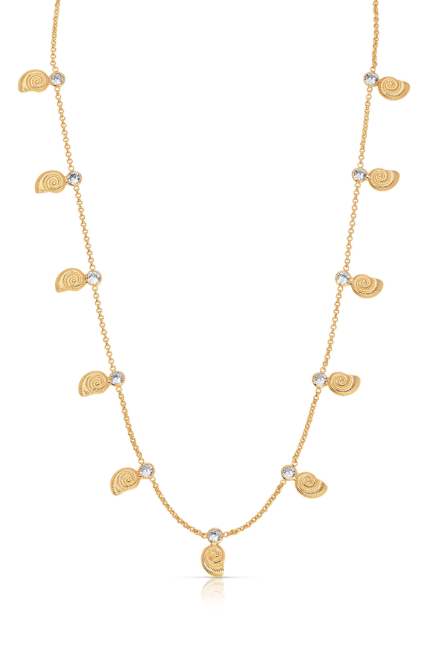 Ettika Nautilus Shell Charm Necklace in Gold | PacSun