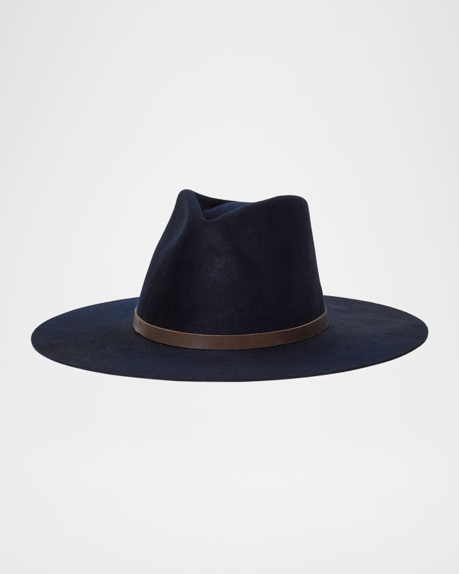 Harley Wool & Suede Fedora Hat | Neiman Marcus