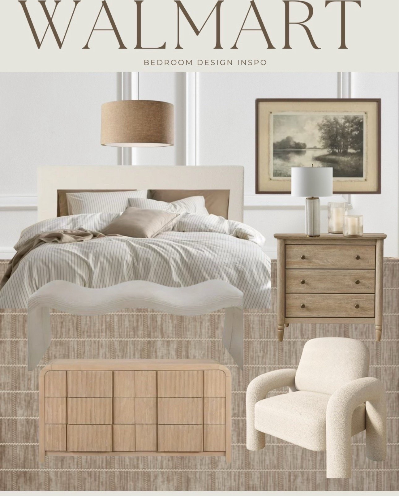 Neutral lovers, this Walmart bedroom setup is the cozy inspo you’ve been waiting for 🤎 From boucle chairs to woodgrain finishes, everything is soft, warm, and effortlessly chic. 


#WalmartHome
#NeutralBedroom
#BedroomDesignInspo
#CozyBedroomDecor
#BoucleChair
#WoodFurnitureStyle
#AffordableHomeDecor
#NeutralHomeVibes
#WalmartFinds
#ModernRusticStyle

#LTKU #LTKHome #LTKStyleTip