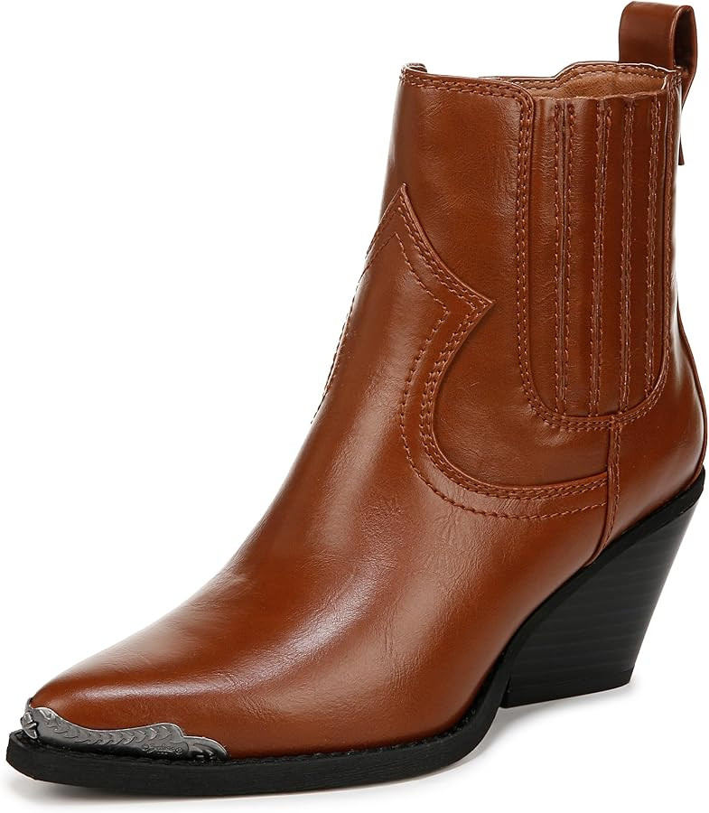 ZODIAC womens Raylin Toe Cap Western Cowgirl Ankle Bootie | Amazon (US)