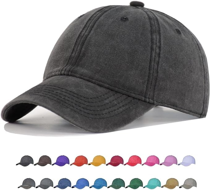 TSSGBL Vintage Cotton Washed Baseball Caps Unstructured Low Profile Adjustable Distressed Dad Hat... | Amazon (US)