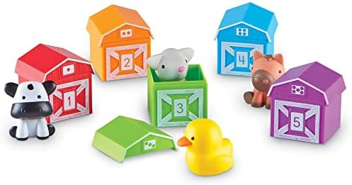 Learning Resources Peekaboo Learning Farm - 10 Pieces, Ages 18+ months,Counting, Matching & Sorti... | Amazon (US)
