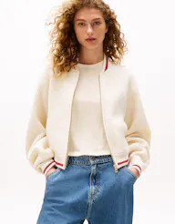 The Sofia Capsule Wool Blend Bomber Jacket | Tommy Hilfiger (AU)