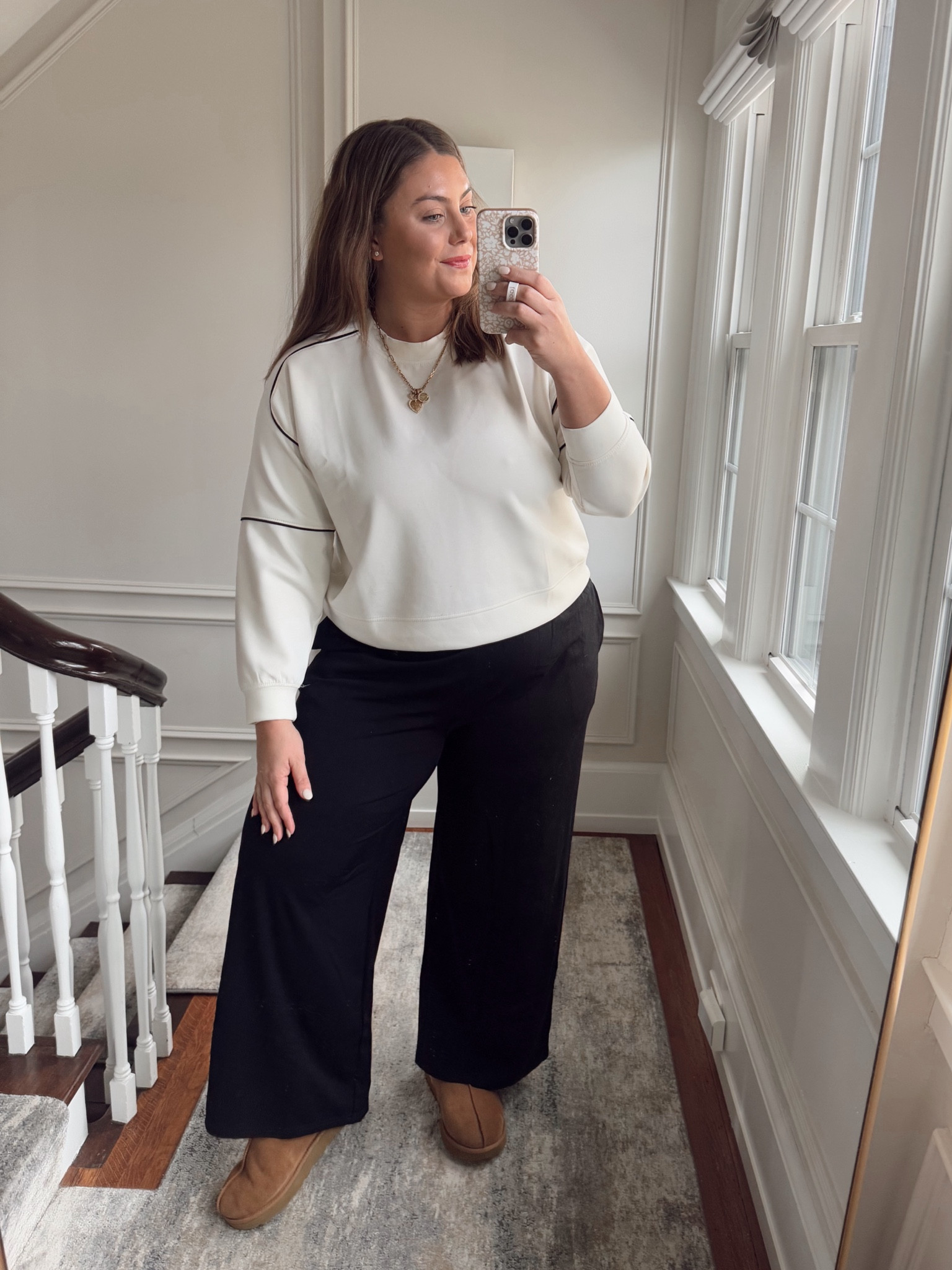 This slightly cropped crewneck is one of your most loved of the month! I’m wearing size XXL. Comes in 4 colors and is under $25. Use CARALYNFS15 at EBY, use CARALYN20 at Spanx, use CARALYN at Cakes Body. 

#LTKMidsize #LTKStyleTip