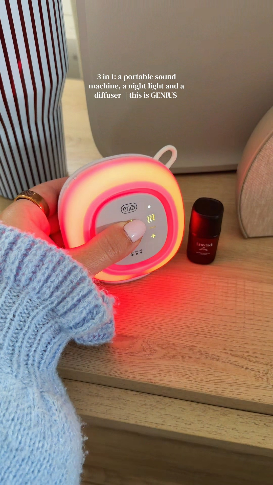 A mom and baby essential! 

Canopy Nursery Sound Machine, portable sound machine, baby sleep essentials, nursery must haves, white noise machine, portable baby sound machine, stroller sound machine, travel sound machine, baby shower gift, newborn essentials, nursery decor, calming baby sleep, rechargeable sound machine, soothing sleep aid, mom must have

#LTKBump #LTKBaby #LTKTravel