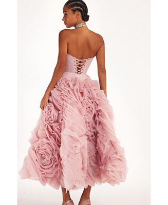 Women's Dramatically Flowered Tulle Dress | Macy's