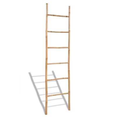 vidaXL Bamboo Towel Ladder with 6 Rungs | Target