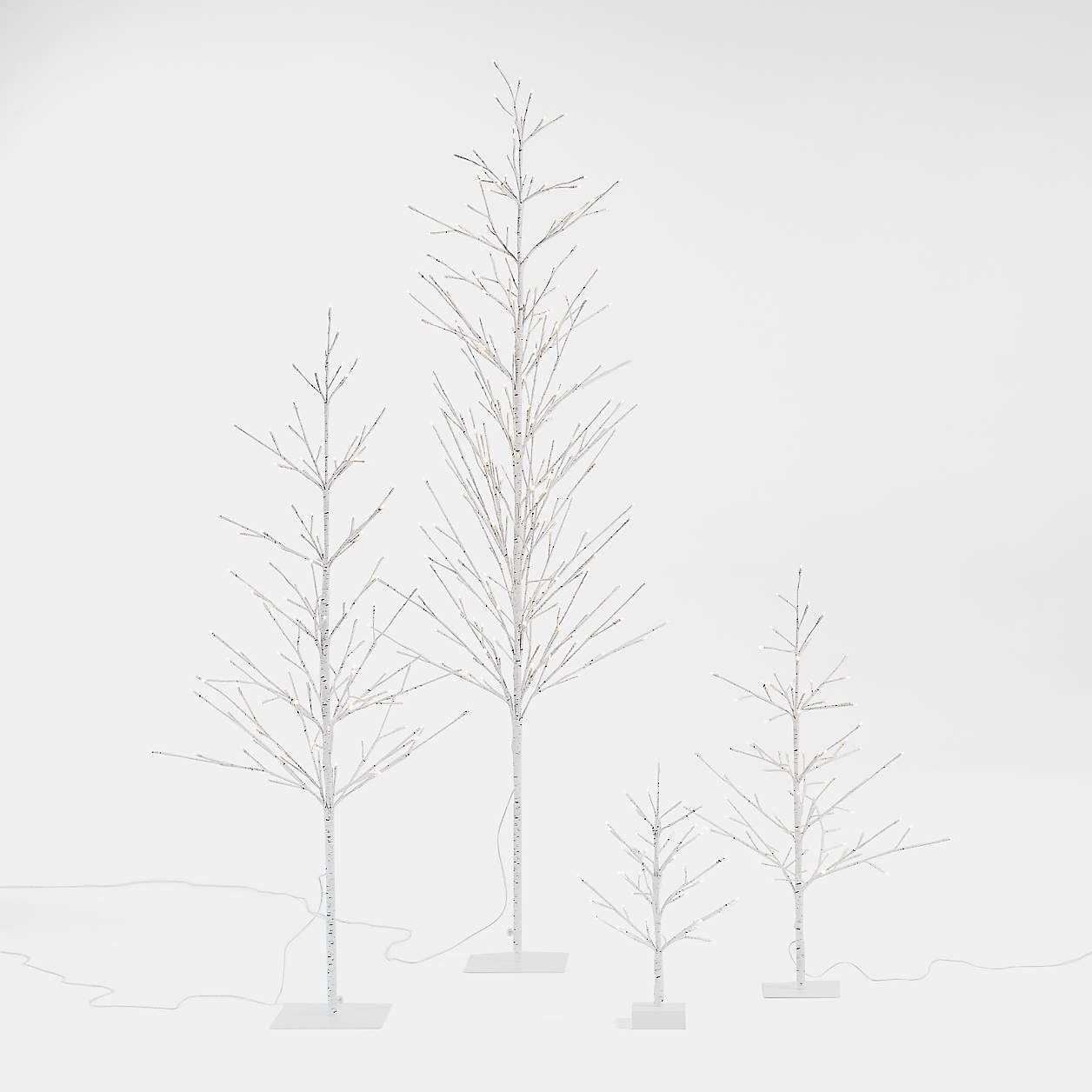 LED 7 ' Birch Tree + Reviews | Crate & Barrel | Crate & Barrel