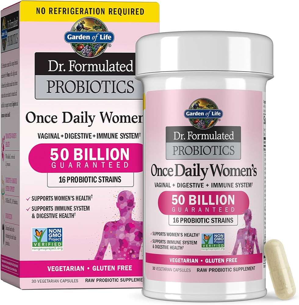 Garden of Life Dr. Formulated Once Daily Women's Probiotics with 50 Billion CFU & Organic Prebiot... | Amazon (US)