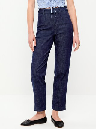 High-Waisted Pixie Straight Pants | Old Navy (US)