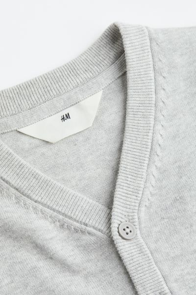 Fine Knit Cotton Cardigan - Navy blue - Kids | H&M AU | H&M (AU)